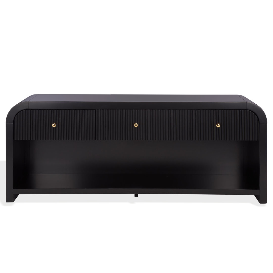 Liabella 3 Drawer Curved Media Stand